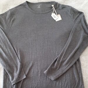 Club Monaco Gray Long Sleeve Tee